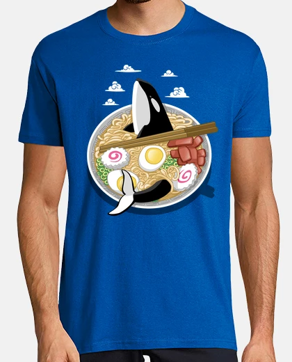 Tee-shirt orca en ramen