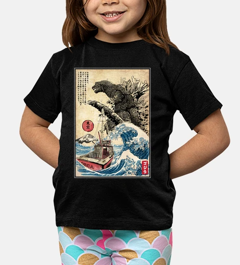 Children's orca in japan woodblock