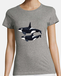 Orca duo (Orcinus orca) camiseta