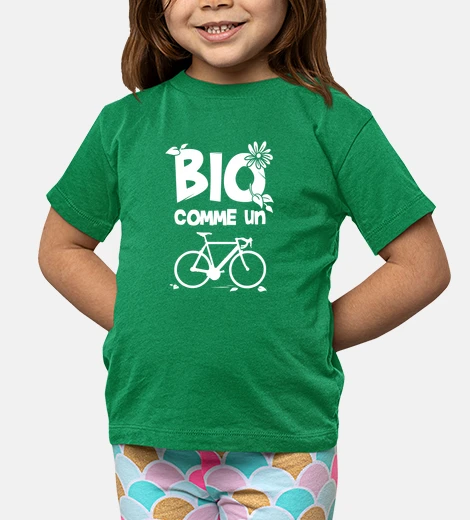 Ropa orgánico como una bicicleta
