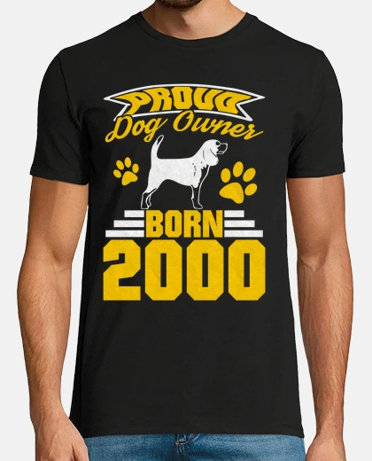 T-shirt orgoglioso proprietario di cane 2000 co