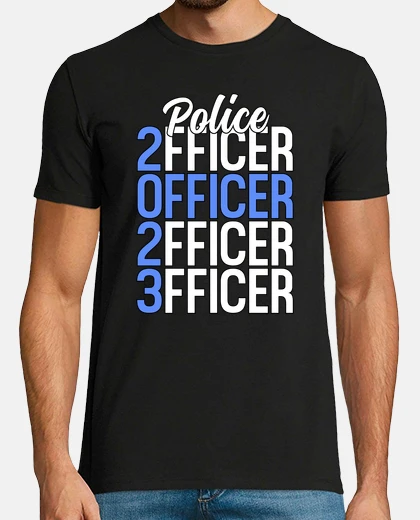 T-shirt orgoglioso ufficiale di polizia diploma accademia sottile linea blu 2023