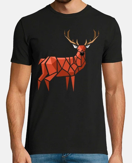 Tee-shirt origami de cerf