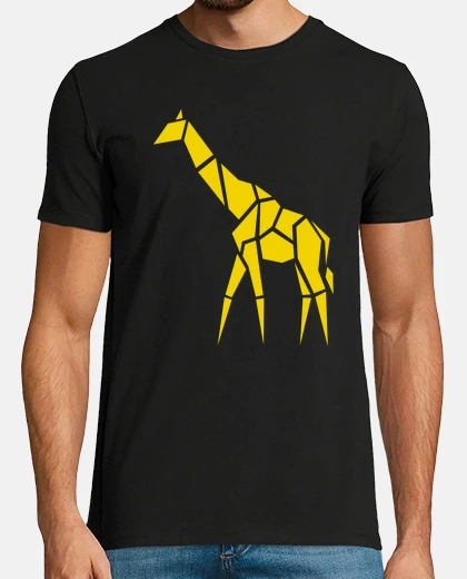Camiseta Origami girafa