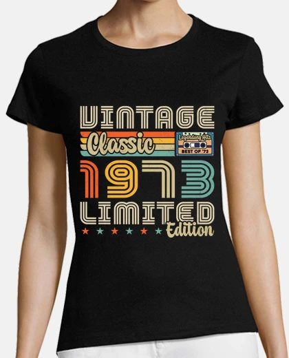 Tee-shirt Original 1973 Vintage Rétro Cadeau Anni
