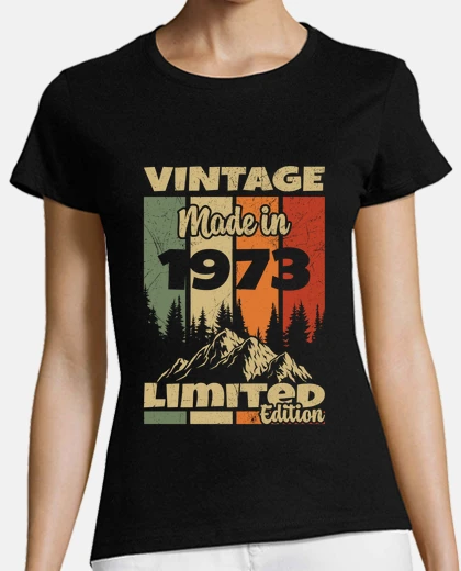 Tee-shirt Original 1973 Vintage Rétro Cadeau Anni