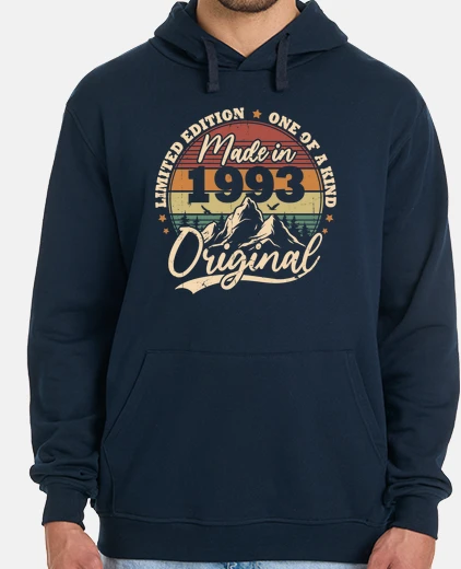 Hoodie original 1993 vintage retro birthday
