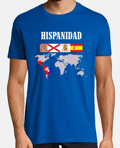 Tee-shirt origine hispanique avec carte sans lettres