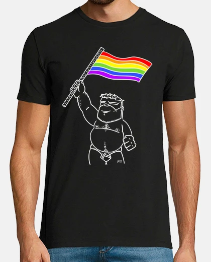 T-shirt orso bandiera