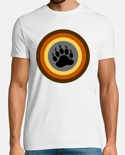 T-shirt orso cerchio patchwork