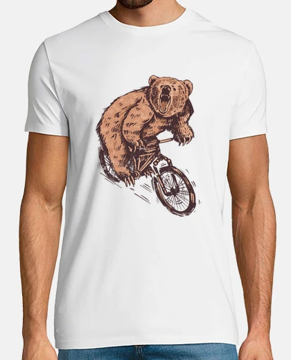 T-shirt orso ciclista