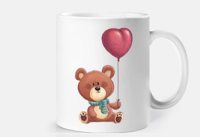 Tazza orso con palloncino