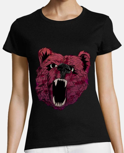 T-shirt orso donna ruggito t-shirt