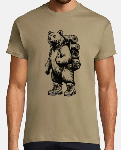 T-shirt orso escursionistico