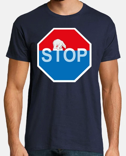 T-shirt orso polare del riscaldamento globale