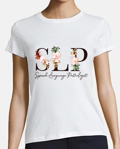 Tee-shirt orthophoniste floral slp
