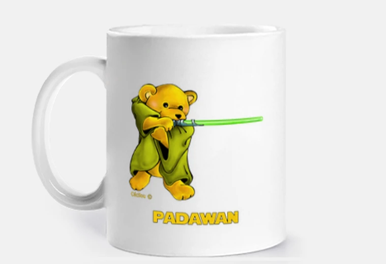 Taza osito de peluche padawan star wars - taza
