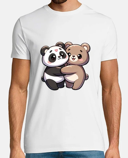 Camiseta osos abrazándose