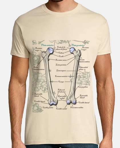 T-shirt osso del femore - illustrazione di anatomia umana - t-shirt