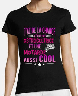 ostréicultrice et motarde