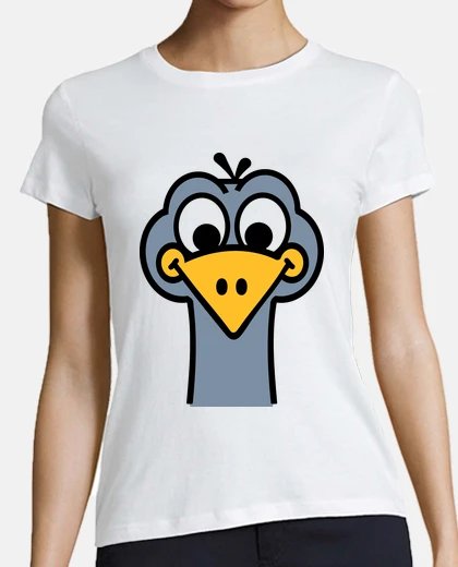 T-shirt Ostrich head face