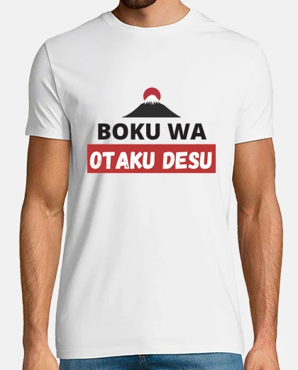 T-shirt otaku desu - manga anime giapponese ota