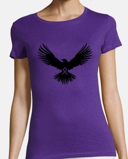 Tee-shirt othala corbeau noir viking