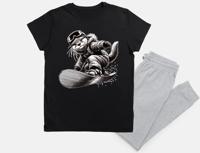 Pyjama Otter Snowboarder