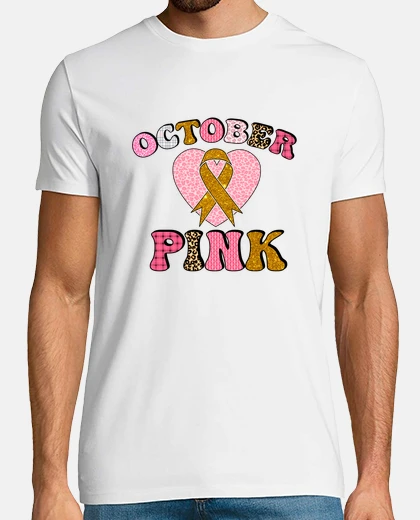 T-shirt ottobre rosa lotta contro il cancro al seno