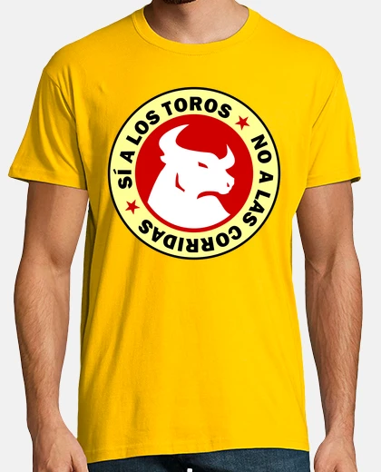 Tee-shirt oui à les taureaux - pas les corridas
