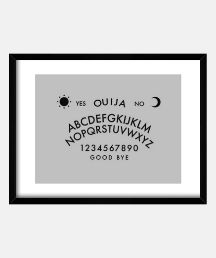 Quadro ouija minimalista