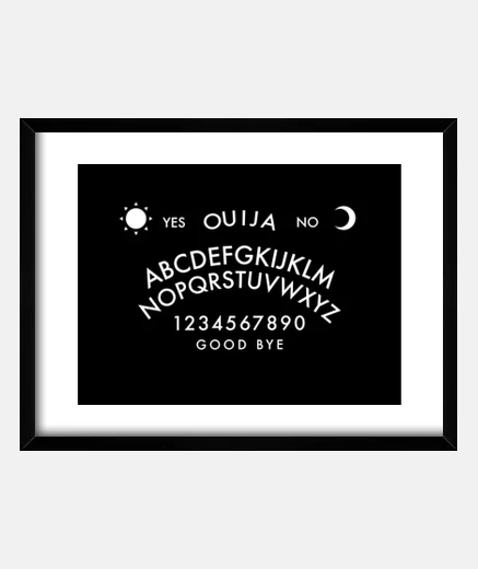 Quadro ouija minimalista
