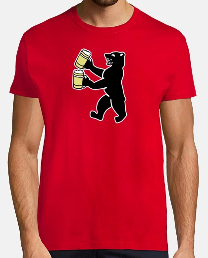 Tee-shirt ours berlin bière beer bier