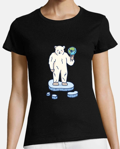 Tee-shirt ours polaire du réchauffement climatiqu