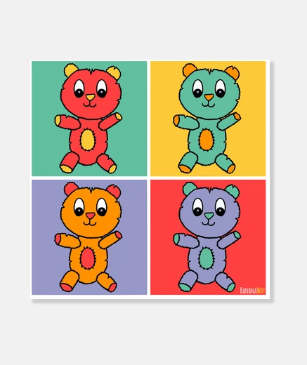 Tableau ours pop