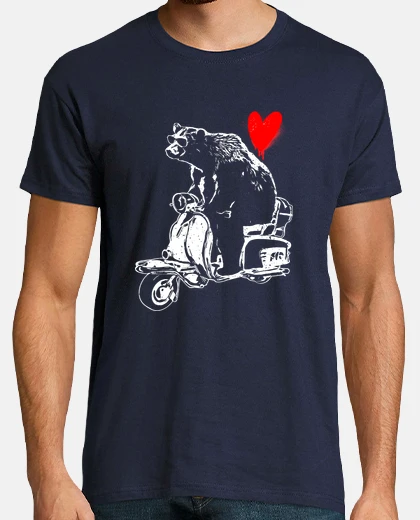 Tee-shirt Ours Vespa Lover - Style Banksy