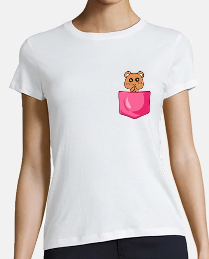 Tee-shirt Ourson kawaii pocket
