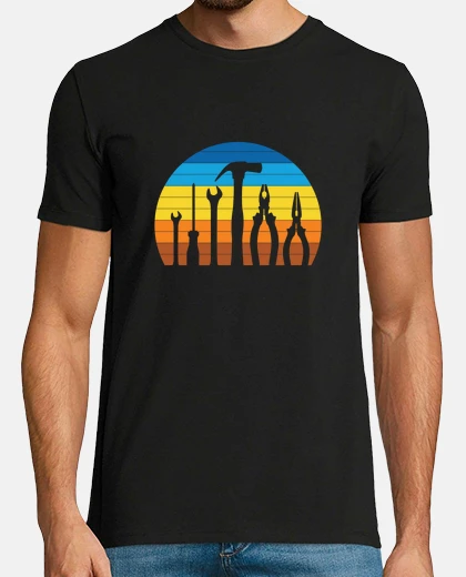 Tee-shirt outils coucher de soleil