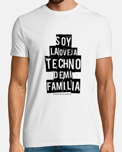 Camiseta Oveja Techno White