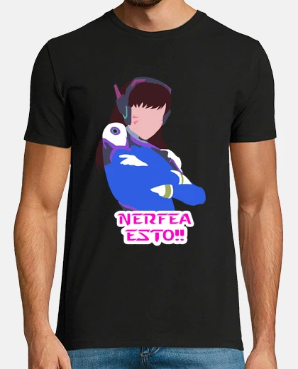 Camiseta Overwatch D.va - Nerfea Esto!! (H)
