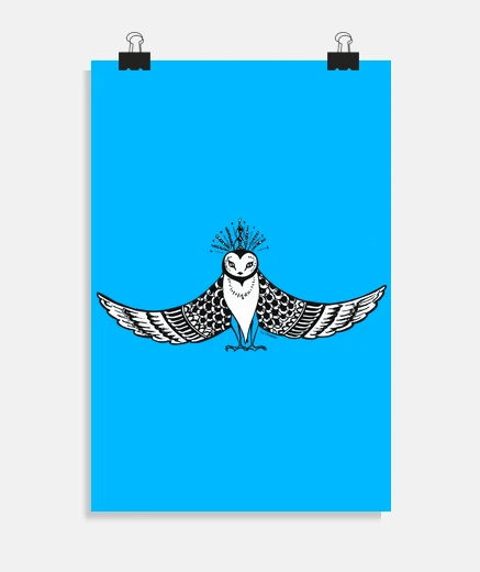 Poster owl tattoo