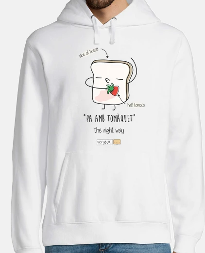 Sudadera Pa amb tomàquet - claro