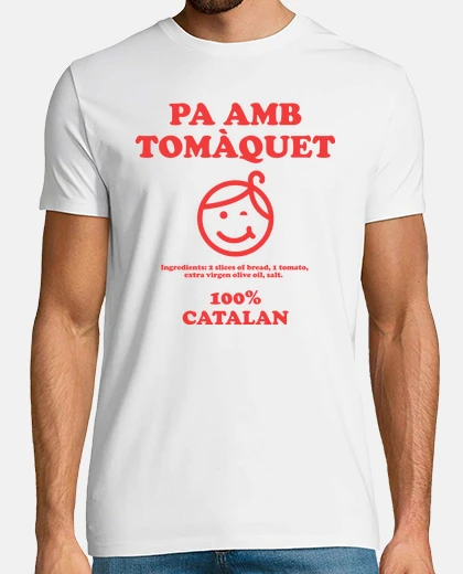 Camiseta Pa amb tomaquet 100 x 100 Catalan - Pan