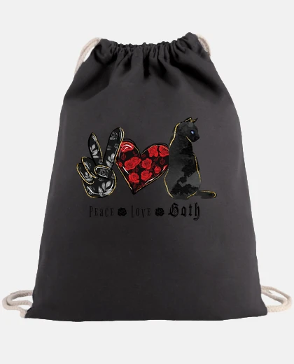 Borsa pace del gatto nero