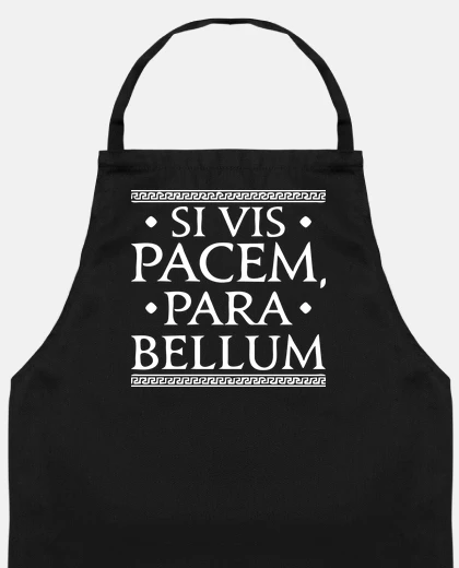 Pacem negro delantal