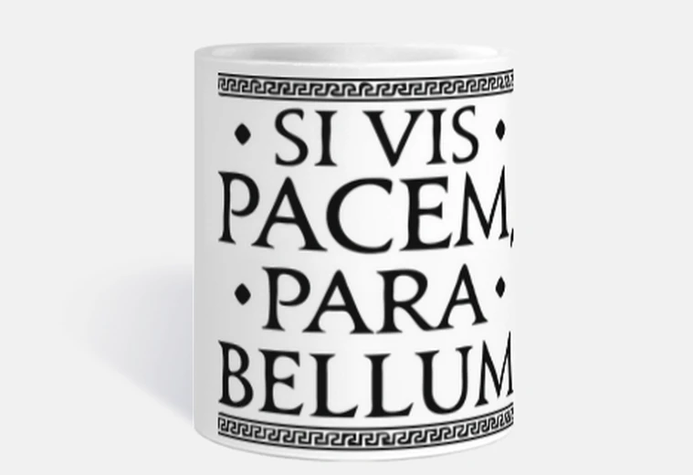 Pacem negro mug