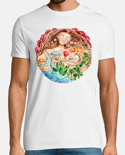 Camiseta Pachamama hombre manga corta
