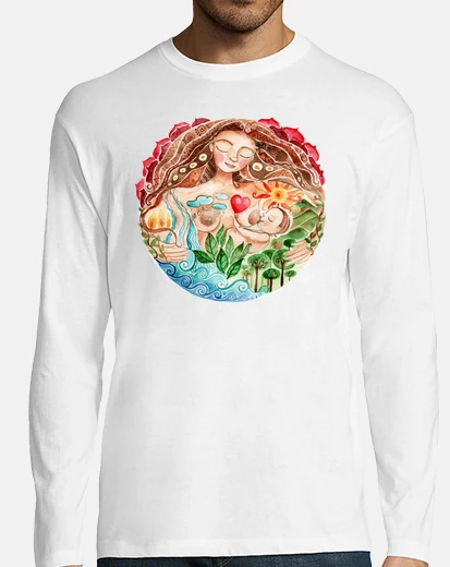 Camiseta Pachamama hombre manga larga