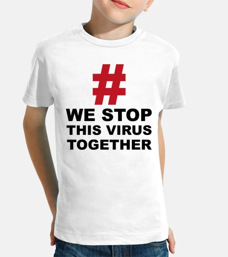 Abbigliamento pad fermiamo chesto virus insieme