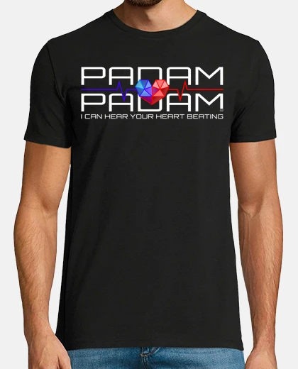 T-shirt padam il mio cuore bianco